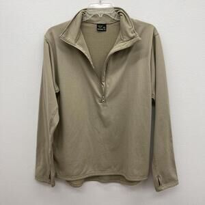 Condor Base II 2 Thermal 1/2 Zip XXL Sweater Pullover Tan Thumb Holes